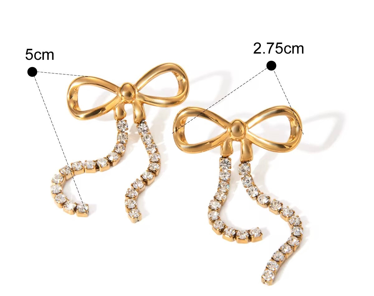 Twinkling Bow Earrings