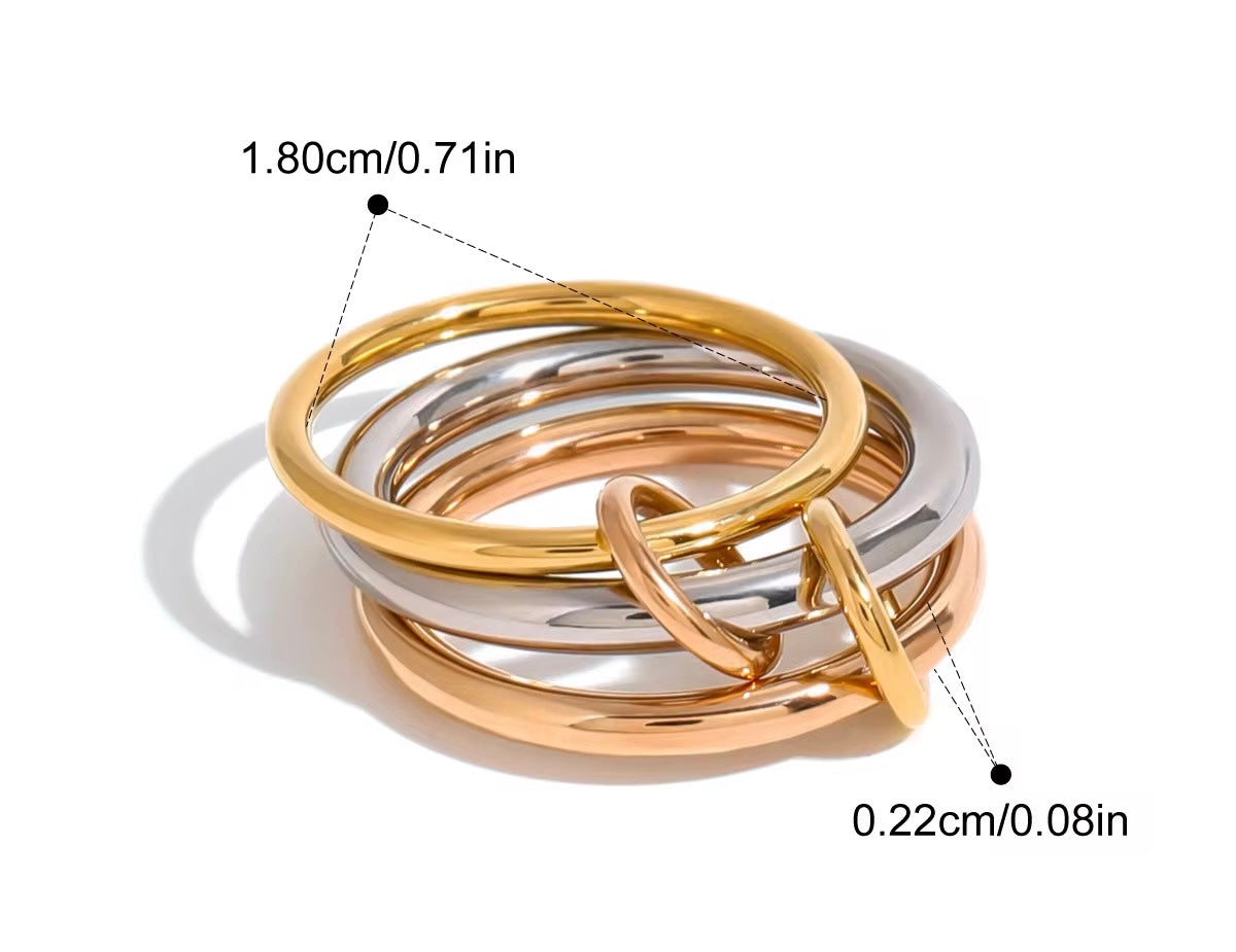 Allure Interlocking Ring Set