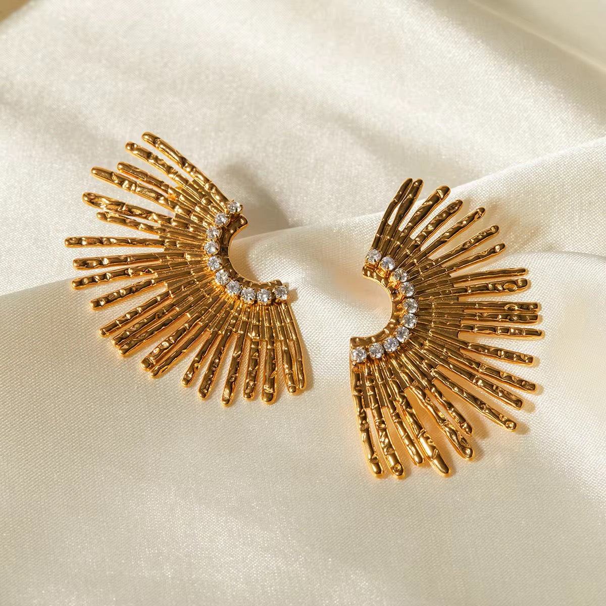 Sun Flora Charm Earrings
