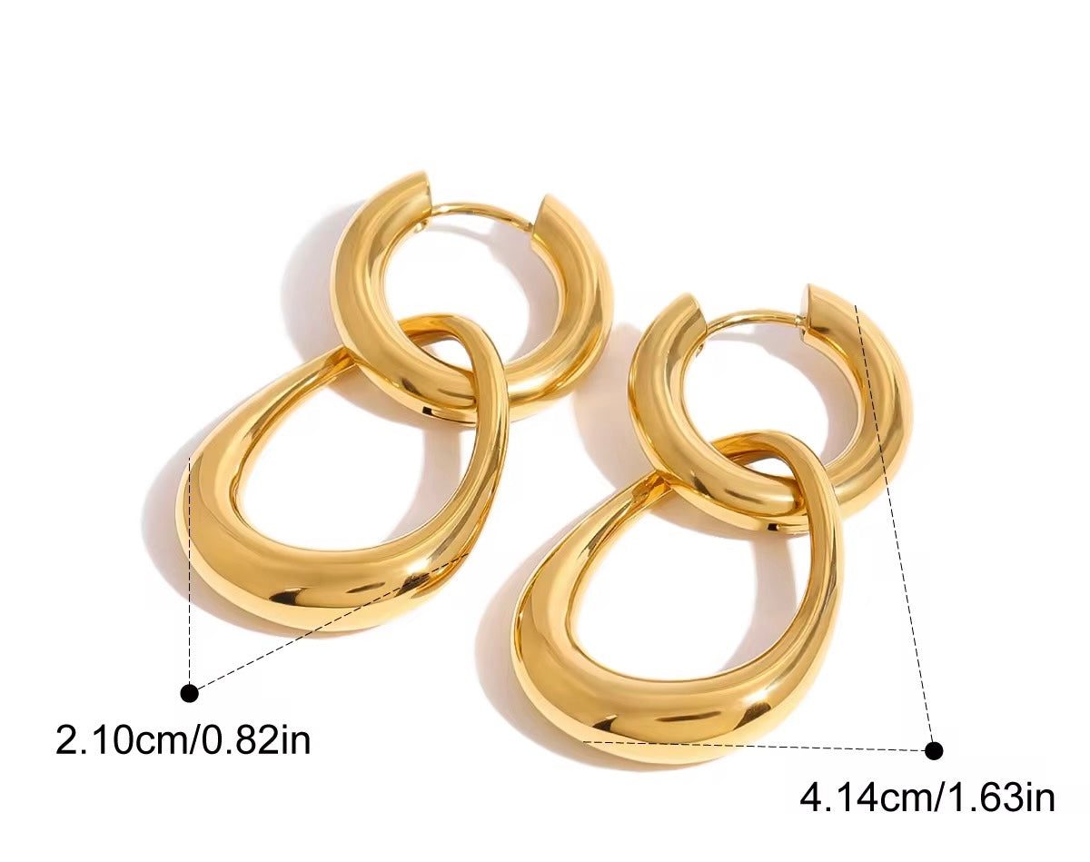 Infinity Double Hoops