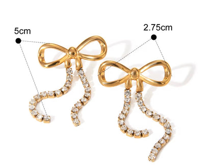 Twinkling Bow Earrings