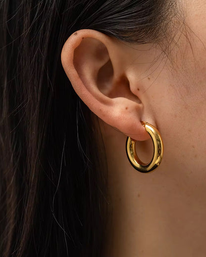 Aurora Gold Hoop Earrings