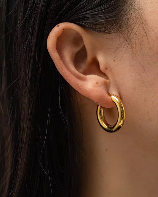 Aurora Gold Hoop Earrings