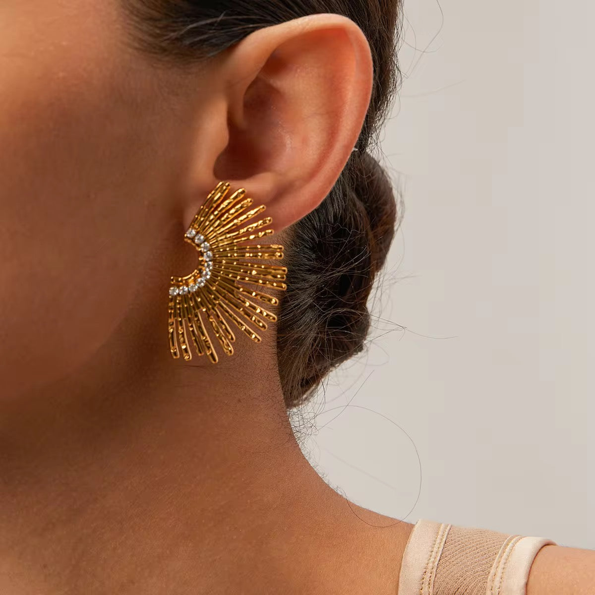 Sun Flora Charm Earrings
