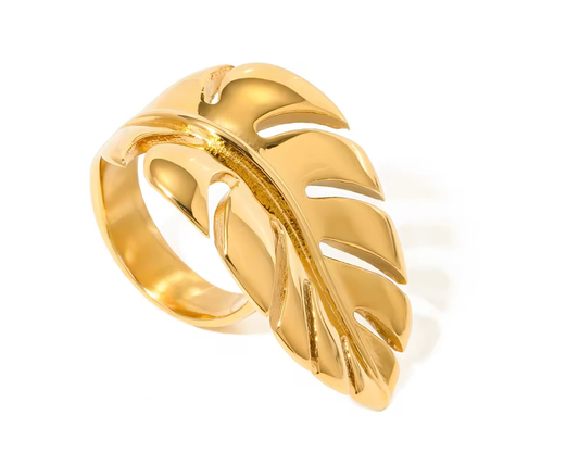 Baroque Textured Stack up Rings (Leaf Ring)