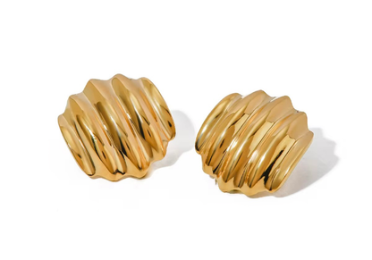 Sea Breeze Geometric Earrings (Rectangle Shaped)