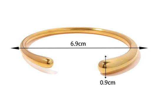 Pave Cuff Bracelets (Sleek Round bracelet)