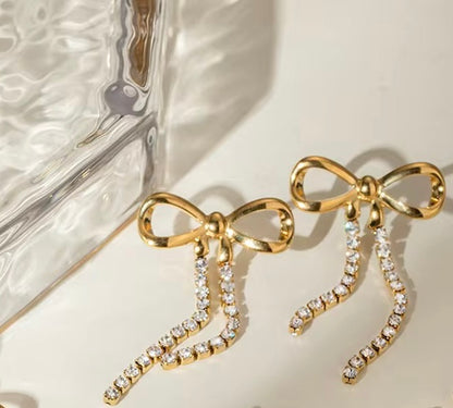 Twinkling Bow Earrings