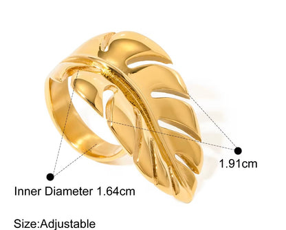 Baroque Textured Stack up Rings (Leaf Ring)