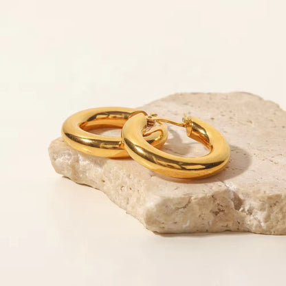 Aurora Gold Hoop Earrings