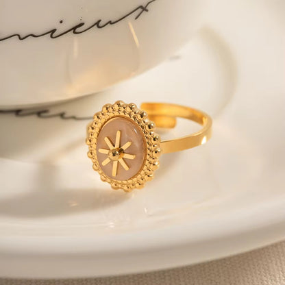 Eternal Love in Bloom - Rose Quartz Stone Ring