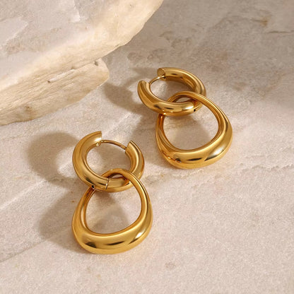 Infinity Double Hoops