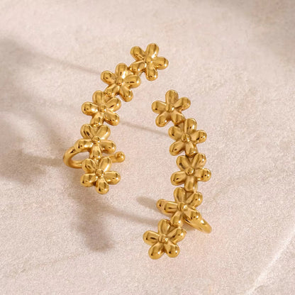 Golden Petal Earrings