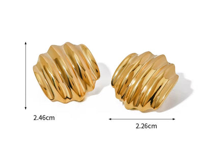 Sea Breeze Geometric Earrings (Rectangle Shaped)