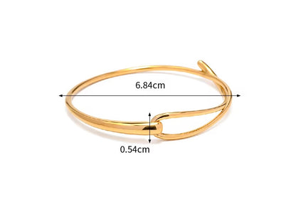 Golden Halo Bangle Bracelet
