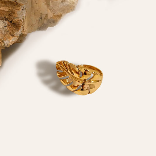 Baroque Textured Stack up Rings (Leaf Ring)